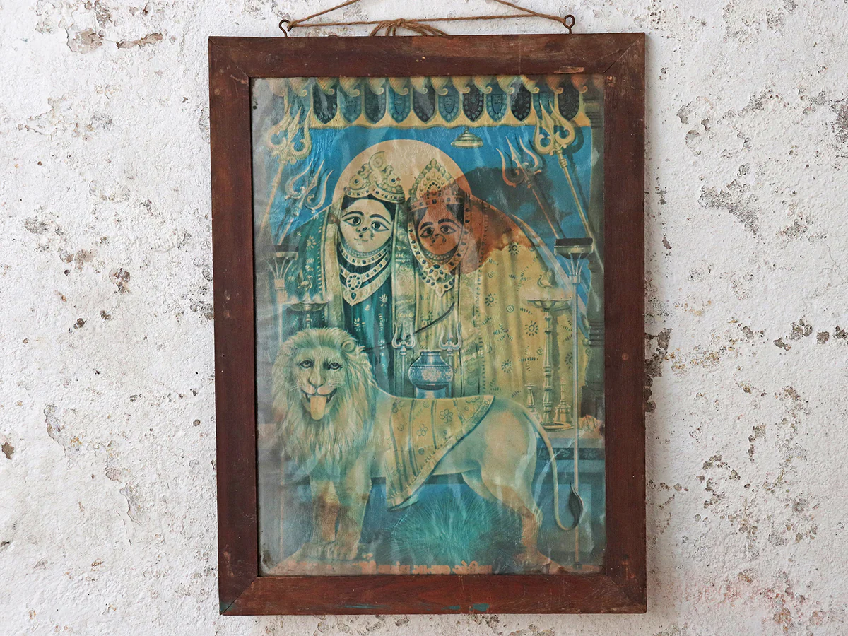 Vintage Indian Wall Art - Chotila Chamunda